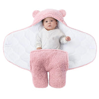 9 x Brand New TURMIN Teddy Sleeping Bag Baby, 2.0 Tog Newborn Soft Lined Swaddle Bag Adjustable Sleeping Bag Blanket for Infants Babies Newborns Unisex Baby-Pink-M 3-6 Months  - RRP €314.91