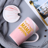 1 x RAW Customer Returns LOZACHE Women s Gift for Mom, Mug with Saying The Best Mom in the World, Gift Ideas for Mother Birthday Christmas Mother s Day 350ml Pink with Lid and Spoon Gift Box Packaging - RRP €20.4