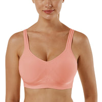 23 x RAW Customer Returns Vertvie Women s Set of 1 2 3 Sports Bra Plain Without Underwire Bustier Classic Comfortable Stretch Bra Medium Support Padded Feel-Good Bra M, Pink  - RRP €509.22