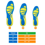 1 x RAW Customer Returns Insoles for Shoes Gel Silicone Orthopedic Comfort Pain Relief Absorbs Shock Gel Sole for Women Men Running Hiking 38-42 EU  - RRP €22.8