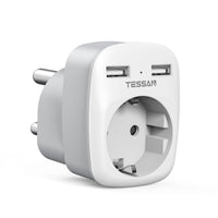 1 x RAW Customer Returns TESSAN adapter South Africa with USB, power adapter South Africa, socket adapter South Africa, travel adapter South Africa, travel plug South Africa, adapter Namibia, travel adapter type M for Namibia Botswana - RRP €19.33