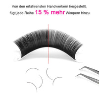 1 x Brand New Professional Eyelash Extension Individual Eyelashes Eyelash Extensions Eyelash to Eyelash False Eyelashes 0.05 thickness C Curl MIX 20-25mm Natural Black Professional Classic Eyelash Extension C-0.05, MIX20-25  - RRP €15.6