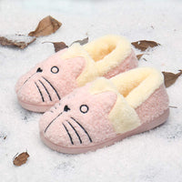 1 x RAW Customer Returns KVbabby slippers girls slippers plush boys cotton slippers children warm cat soft slippers women winter cartoon lightweight non-slip slippers 21-22 EU label size 14-15 Pink2 - RRP €19.15