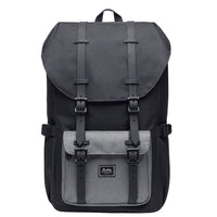 1 x RAW Customer Returns KAUKKO Ep5 backpack for men, black and grey-5, one size, daypack - RRP €40.33