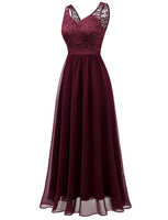 1 x RAW Customer Returns Gardenwed Evening Dresses Elegant for Wedding Ladies Dresses Cocktail Dress Lace Dress Festive Dresses for Women Ball Gown Burgundy 3XL - RRP €62.99