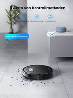 1 x RAW Customer Returns Laresar robot vacuum cleaner with wiping function 4500Pa Black Robot Vacuum Cleaner Evol 3 Super-thin robot vacuum cleaner app remote voice control ideal for hard floors, pet hair, carpets - RRP €156.29