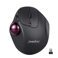 1 x RAW Customer Returns Perixx PERIMICE-717 D Trackball Wireless Laser Black 7 Buttons 2000 DPI Ergonomic, Integrated Track - RRP €29.99