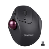 1 x RAW Customer Returns Perixx PERIMICE-717 D Trackball Wireless Laser Black 7 Buttons 2000 DPI Ergonomic, Integrated Track - RRP €33.41