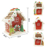 1 x Brand New SUNSK Christmas pendant Christmas decoration polymer clay house decoration gingerbread house pendant Christmas gingerbread house ornament Christmas decorations for Christmas tree decoration - RRP €20.4