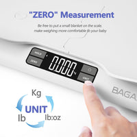 1 x RAW Customer Returns Bagail Baby Scale with Comfortable Safety Tray, Can Also Be Used as a Baby Scale, Pet Scale, Digital Baby Scale up to 30Kg - RRP €46.99