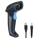 1 x RAW Customer Returns 2D Handheld Barcode Scanner, OBZ 1D Handheld Scanner USB Wired QR Code Scanner with CMOS for Screen Scan Portable Barcode Scanner PDF417 Data Matrix for Warehouse, PC, POS, Windows, Cash Register - RRP €28.99