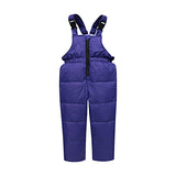 1 x RAW Customer Returns amropi Unisex Child Ski Suit 2-Piece Winter Snow Suit Jacket with Hood and Pants Purple, 2-3 Years - RRP €69.99