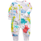 1 x RAW Customer Returns amropi Baby Boys Rompers Cotton Pajamas 3-Pack Pajamas Sleepsuit Overalls 12-18 Months, Blue Yellow Red - RRP €32.53