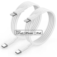 1 x RAW Customer Returns iPhone USB C Charging Cable 2m, MFi Certified 2 Pack Fast Charging Cables for iPhone 14 Pro Max 13 mini 12 11 XR XS X SE 8 Plus, iPad - RRP €25.2