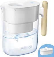 1 x RAW Customer Returns Waterdrop Chubby 3.5L water filter jug with 1 90 day filter cartridge, reduces limescale, chlorine, lead, copper in water, NSF certified, BPA-free, white replacement filter WD-PF-01A Plus  - RRP €24.99