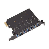 1 x RAW Customer Returns USB 3.0 PCI-E Expansion Card Adapter 7 Ports Hub Adapter External Controller PCI-E Extender PCI Card for Desktop - RRP €28.91