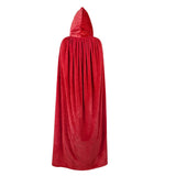 2 x RAW Customer Returns Durio Cloak Unisex Costume Halloween Carnival Costume Cloak with Hood Vampire Cape Party Clothing Blood Red Length 150 - RRP €38.3