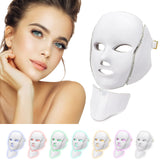 1 x RAW Customer Returns Deciniee Facial LED Mask, 7 Colors Professional Facial LED Mask, Anti-Aging Phototherapy LED Mask, Compact Facial Mask Wrinkles Personal Care Phototherapy Mask - RRP €36.59