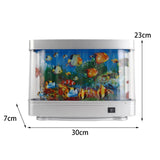 1 x RAW Customer Returns Milageto Aquarium Mood Lamp, LED Night Light Fish Aquarium Decorative Lamp Views Movable Room Decoration for Office Home Indoor Holiday 1 - RRP €31.25