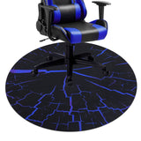 1 x RAW Customer Returns SHACOS floor protection mat office chair round 120cm non-slip office chair underlay for hard floors blue scratch-resistant floor mat office chair chair mats gaming desk chair underlay, chair underlay for laminate - RRP €27.22