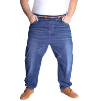 1 x RAW Customer Returns HZQIFEI Men s Jeans Plus Size Stretch High Waist Stretch Denim Jeans Leisure Blue XXXXXXL - RRP €39.31