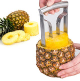 1 x RAW Customer Returns Stainless Steel Pineapple Corer, Reinforced Thicker Blade, High Quality Pineapple Cutter, Corer, Fruit Cutter, Kitchen Tool - RRP €15.07