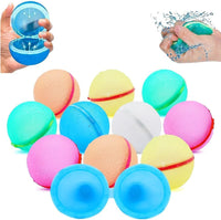 1 x Brand New Pack of 10 self-sealing water bombs, colourful water bombs, reusable pool water bombs, slingshot, self-sealing water bombs, water toys for children and adults - RRP €13.61