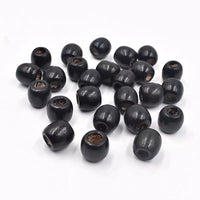 2 x RAW Customer Returns Jaydis Natural Large Hole Wooden Beads 4 Colors Wood European Loose Spacer Beads 16mm Dreadlock Hair Braids Beads for DIY Rosary Macrame 220pcs - RRP €31.98