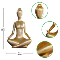 3 x Brand New Yeomoo Yoga Women Figures Zen Decoration for Living Room Meditation Woman Figure Decoration Indoor Funny Gifts for Women Girlfriend Mother Birthday Gift Spiritual Decoration Desk Accessories Red 29CM - RRP €61.2