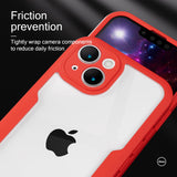 1 x RAW Customer Returns ZHOUDSAEIFD Case for iPhone 12 Pro Max, 360 Full Body Protection Military Grade Shockproof Phone Case with Screen Protector - Red - RRP €21.6