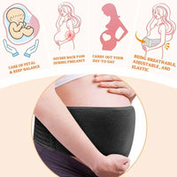 2 x RAW Customer Returns AIWITHPM Pregnancy Band Maternity Belt Support Maternity Support Helps with Lower Back Pain Pelvic Floor Pain Breathable Adjustable - RRP €32.48