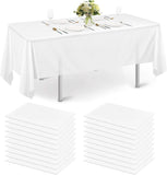 1 x RAW Customer Returns eqivei 20 pieces white tablecloth, disposable tablecloth for beer table, wedding, party, birthday, outdoor, rectangular tablecloth, waterproof tablecloth made of nonwoven fabric, 120 180 cm - RRP €29.99