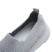 1 x RAW Customer Returns Puxowe Men s Slip On Breathable Mesh Shoes Lightweight Gymnastics Baskets 42 EU Light Gray - RRP €58.8