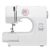 1 x RAW Customer Returns Mechanical sewing machine for sewing beginners, forward and reverse sewing function, sewing machine with 12 stitch programs 28.5 13.6 24.8cm, White  - RRP €92.65