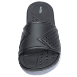 1 x RAW Customer Returns Unisex bathing slippers, lightweight sandals with open toes, comfortable summer bathing slippers for leisure, sports, fitness, black 39 - RRP €19.54