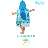 4 x Brand New Rayson Kids Hooded Towel Baby Beach Towel Quick Drying Soft Breathable and Super Absorbent Beach Holiday Dinosaur Driver  - RRP €91.2