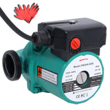 1 x RAW Customer Returns Circulation pump RS25-60 130, hot water circulation pump, water pump, heating pump, circulation pump, efficiency pump with gloves from Poweka - RRP €95.8