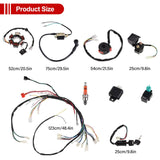 1 x RAW Customer Returns Complete Electrics Stator Coil CDI Harness Spark Plug Quad, Wiring Harness CDI Wiring Harness Solenoid Coil Rectifier CDI Kit Fit, ATV QUAD for 50cc 70cc 110cc ATV Quad Bike - RRP €42.29