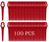 1 x RAW Customer Returns 100 piece replacement blade set compatible with Einhell grass trimmer accessories FRT18A FRT18A1 Art 46155 FRT20A1, Einhell BG-CT 18 Li, RG-CT 18 Li, GE-CT 18 Li, GC-RT 18 Li - RRP €17.04