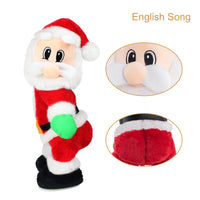 1 x RAW Customer Returns SdeNow Twerking Santa Claus Musical Shaking Hips Santa Claus Singing Dancing Santa Claus Toys Electric Dolls for Kids - English Song - RRP €34.99