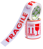 13 x Brand New Set 100 x Fragile Stickers Large 10X10CM and 1 x Roll of Fragile Adhesive Tape 50mm x 66m Quiet Packaging Tape for Parcel Packaging - RRP €162.11