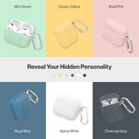 1 x RAW Customer Returns RHINOSHIELD AirPods Case with Carabiner Compatible with Apple AirPods Pro Military Grade Drop Protection, Scratch Resistant, Wireless Charging - Mint Green, Standard Set  - RRP €19.99