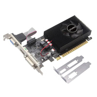 1 x RAW Customer Returns GT 730 Graphics Card, 4GB, DDR3, 128-bits, DVI-I HDMI VGA, Low Profile Computer GPU, PCI Express 2.0 x16, Desktop Video Card for Gaming PC, DirectX 11, supports 2K - RRP €80.4