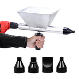 1 x RAW Customer Returns Mortar sprayer joint gun for mortar Portable stainless steel body mortar sprayer, joint sprayer with 4 removable nozzles, concrete sprayer for mortar joint stone wall floors without electric drill  - RRP €31.25