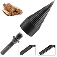 1 x RAW Customer Returns Wood Splitter Screw Cone, Wood Splitter Drill Cone with 3 Drill Handles, 50 mm - RRP €19.67