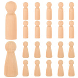 12 x Brand New Wooden Peg Doll Unfinished Wooden People Bodies in Simple Angel Dolls for DIY Craft Pack of 20 - RRP €183.24