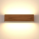 1 x RAW Customer Returns Martll wall light LED wooden wall lamp indoor wall lighting for bedroom hallway corridor stairs living room interior lighting warm white night light 32cm A  - RRP €38.99