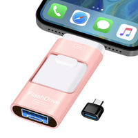 1 x RAW Customer Returns ZARMST 512GB USB Stick for Phone, Memory Stick External Memory Expansion Photo Stick, Flash Drive for Android Mobile Phone Computer Laptop PC, Copying Pictures Videos with One Click Pink  - RRP €59.99