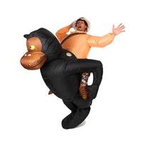 1 x RAW Customer Returns AirSuit Inflatable Monkey Costume Unusual performance costume Premium Quality Size Adult Polyester Pleasantly portable Resistant With inflation system OriginalCup  - RRP €43.78