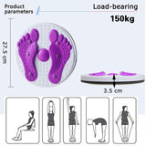 10 x Brand New Twisting Waist Disc Board with Drawstring,Balance Board Pedal, Trimmer Disc Twist Board Machine,Aerobic Adaptation Disc, Twister Plate for Sports Equipment,Twisting Waist Disc - RRP €112.7